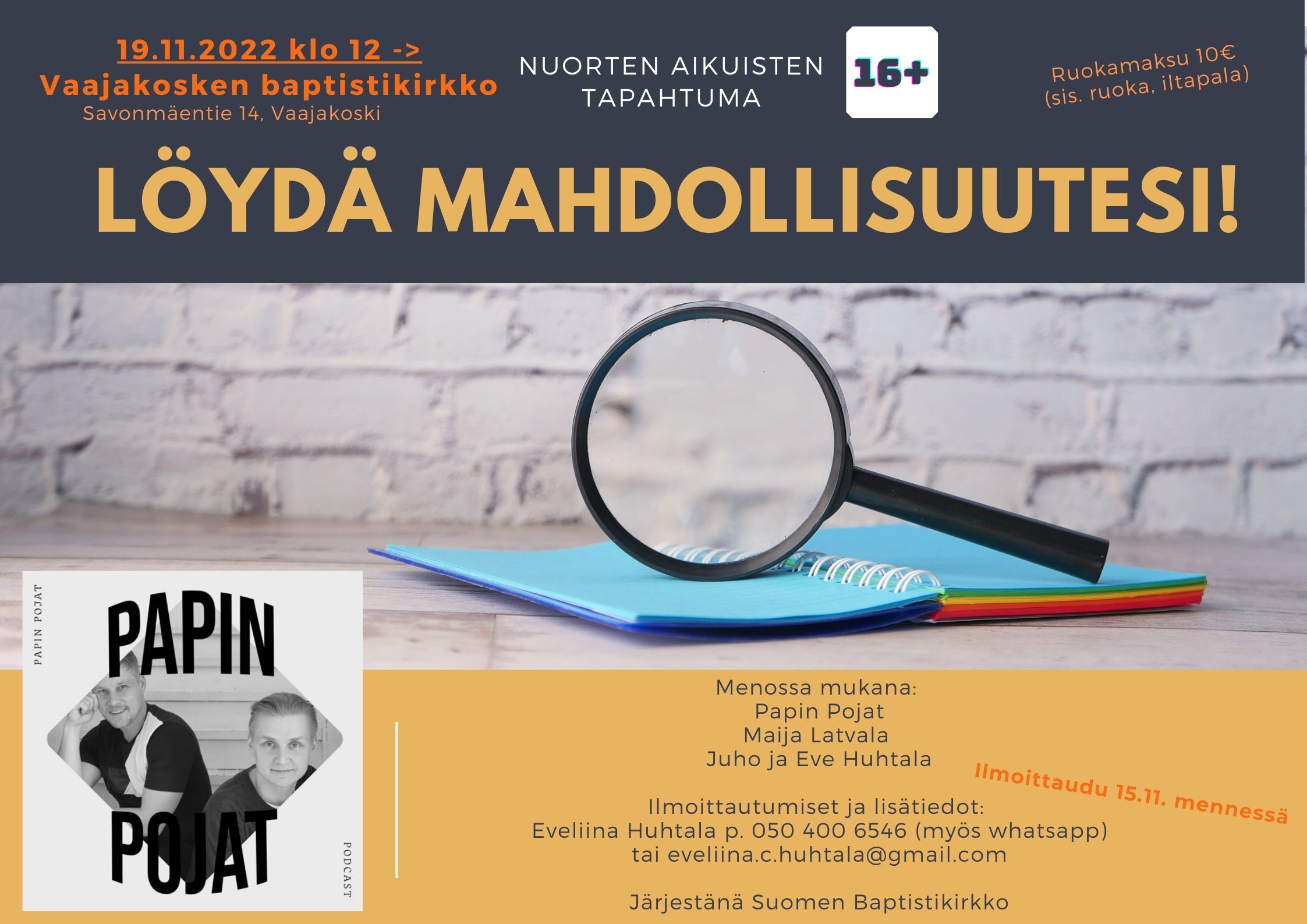 Read more about the article Nuorten aikuisten päivä Vaajakoskella la19.11